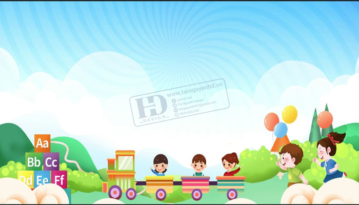 Phông Nền Thiếu Nhi, Maket Mầm Non, Trường Học (18)