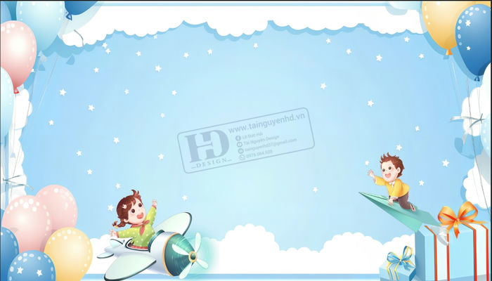 Phông Nền Thiếu Nhi, Maket Mầm Non, Trường Học (2)