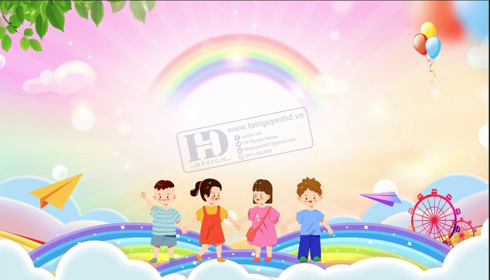 Phông Nền Thiếu Nhi, Maket Mầm Non, Trường Học (62)