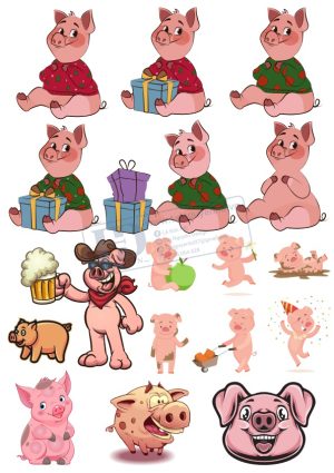 Pig, Con Lợn, Vector Con Lợn (5)