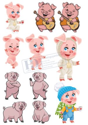 Pig, Con Lợn, Vector Con Lợn (6)