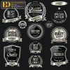 Premium Quality, Vector Logo Huy Hiệu, Gold (12)