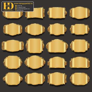 Premium Quality, Vector Logo Huy Hiệu, Gold (20)