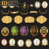 Premium Quality, Vector Logo Huy Hiệu, Gold (62)