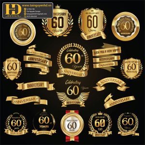 Premium Quality, Vector Logo Huy Hiệu, Gold (8)