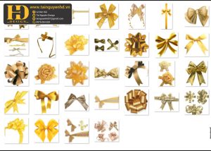 Ribbon, Dải Lụa, Mẫu Nơ Tách Nền Tổng Hợp 3