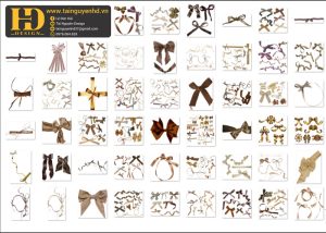 Ribbon, Dải Lụa, Mẫu Nơ Tách Nền Tổng Hợp 9