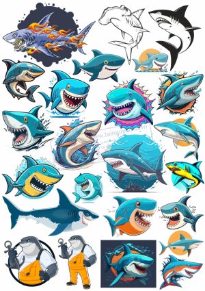 Shark, , Cá Mập, Vector Con Cá Mập