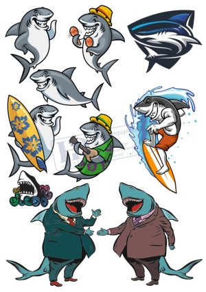 Shark, Vector Cá Mập (1)
