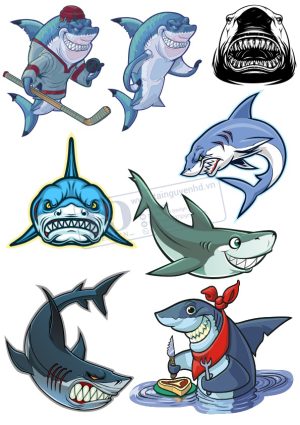Shark, Vector Cá Mập (3)