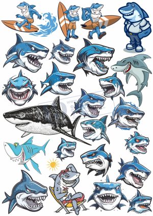 Shark, Vector Cá Mập (4)
