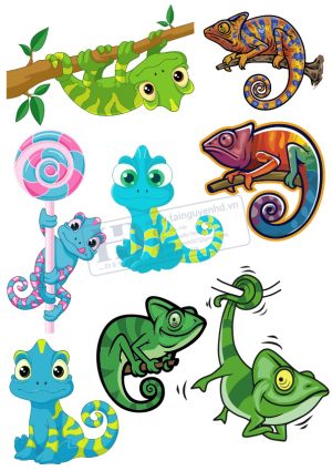 Tắc Kè Hoa, Vector Con Tắc kè (3)