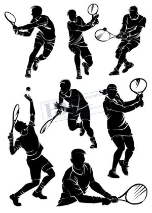 Tennis, Vector Vận Động Viên Chơi Bóng Tennis 2