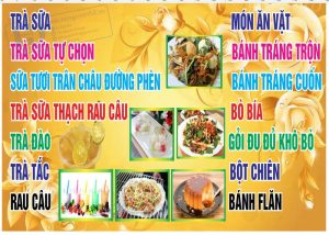 Thực Đơn Menu Trà Sữa 1
