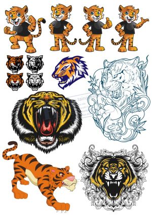 Tiger, Con Hổ, Vector Động Vật (2)