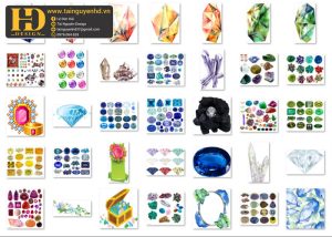 Trang Sức, Đá Quý Tách Nền Tổng Hợp 18