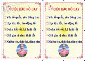 Vector 5 Điều Bác Hồ Dạy 1