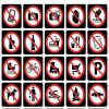 Vector Biển Báo Cấm Tổng Hợp