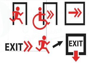 Vector Biển Báo Lối Thoát Hiểm 7