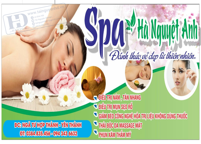 Vector Biển Quảng Cáo Spa 1