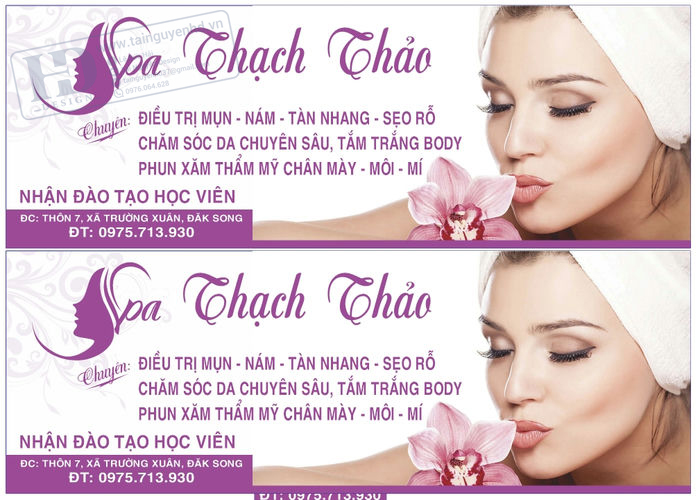Vector Biển Quảng Cáo Spa