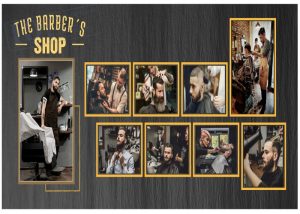 Vector Biển Tóc Nam, Barber shop