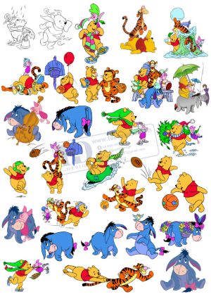 Vector Chú Gấu Hoạt Hình, Bear Cartoon (3)
