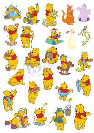 Vector Chú Gấu Hoạt Hình, Bear Cartoon (5)
