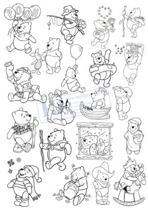 Vector Chú Gấu Hoạt Hình, Bear Cartoon (6)