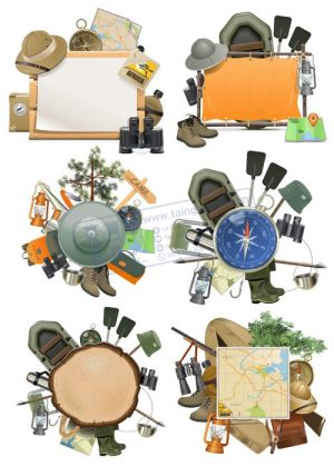 Vector Đồ Dùng Leo Núi, Cắm Trại 1