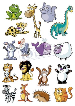 Vector Động Vật, Animals Cartoon  (1)