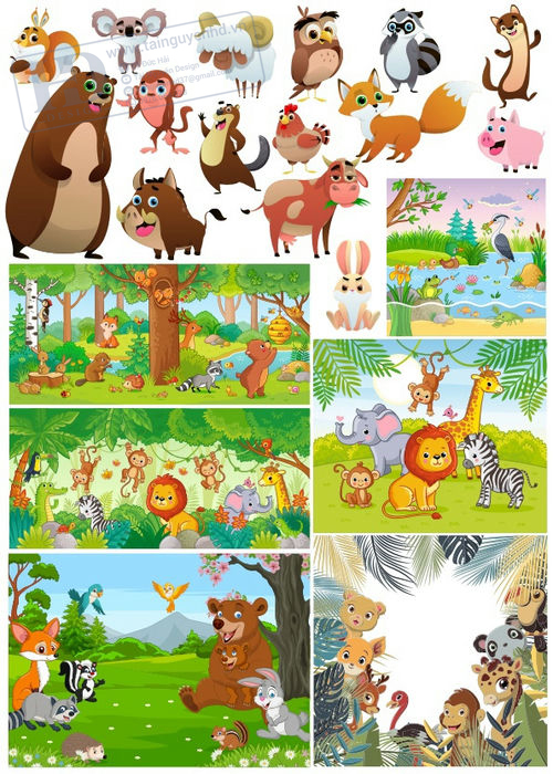 Vector Động Vật, Khu Rừng Động Vật