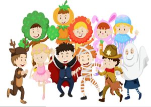 Vector Em Bé Hóa Trang Hallowen