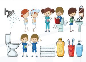 Vector Em Bé, Học Sinh Vệ Sinh Mỗi Ngày