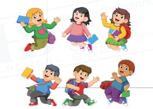 Vector Học Sinh Tay Cầm Quyển Sách