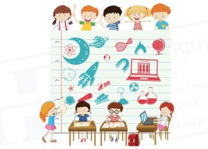 Vector Học Sinh Thực Hành Hóa Học