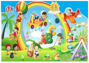 Vector Khu Vui Chơi Mầm Non