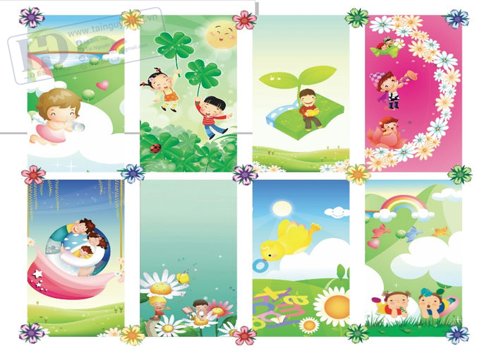 Vector Khung Viền Trang Trí Lớp Học