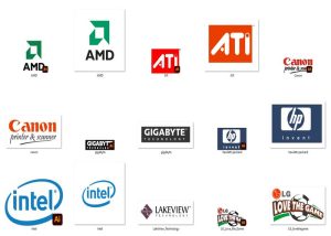 Vector Logo Thương Hiệu Máy Tính