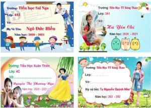 Vector Nhãn Vở Học Sinh 1