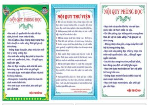 Vector Nội Quy Phòng Đọc Thư Viện