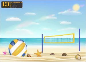 Vector Phông Nền Bóng Chuyền, Volleyball (1)