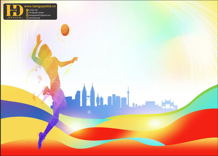 Vector Phông Nền Bóng Chuyền, Volleyball (17)