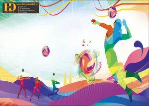 Vector Phông Nền Bóng Chuyền, Volleyball (22)
