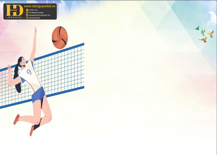 Vector Phông Nền Bóng Chuyền, Volleyball (30)