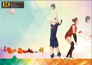 Vector Phông Nền Bóng Chuyền, Volleyball (38)