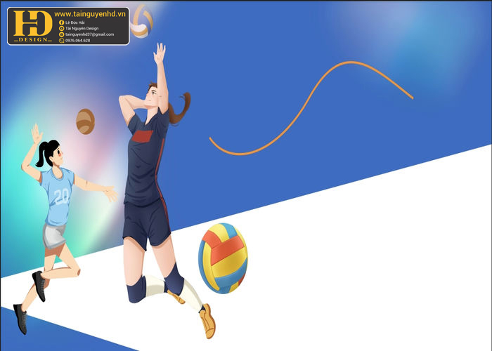 Vector Phông Nền Bóng Chuyền, Volleyball (39)
