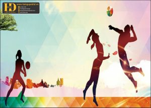 Vector Phông Nền Bóng Chuyền, Volleyball (4)