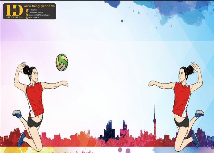 Vector Phông Nền Bóng Chuyền, Volleyball (42)