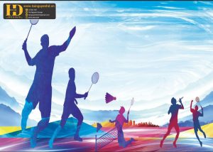 Vector Phông Nền Cầu Lông, Badminton (10)